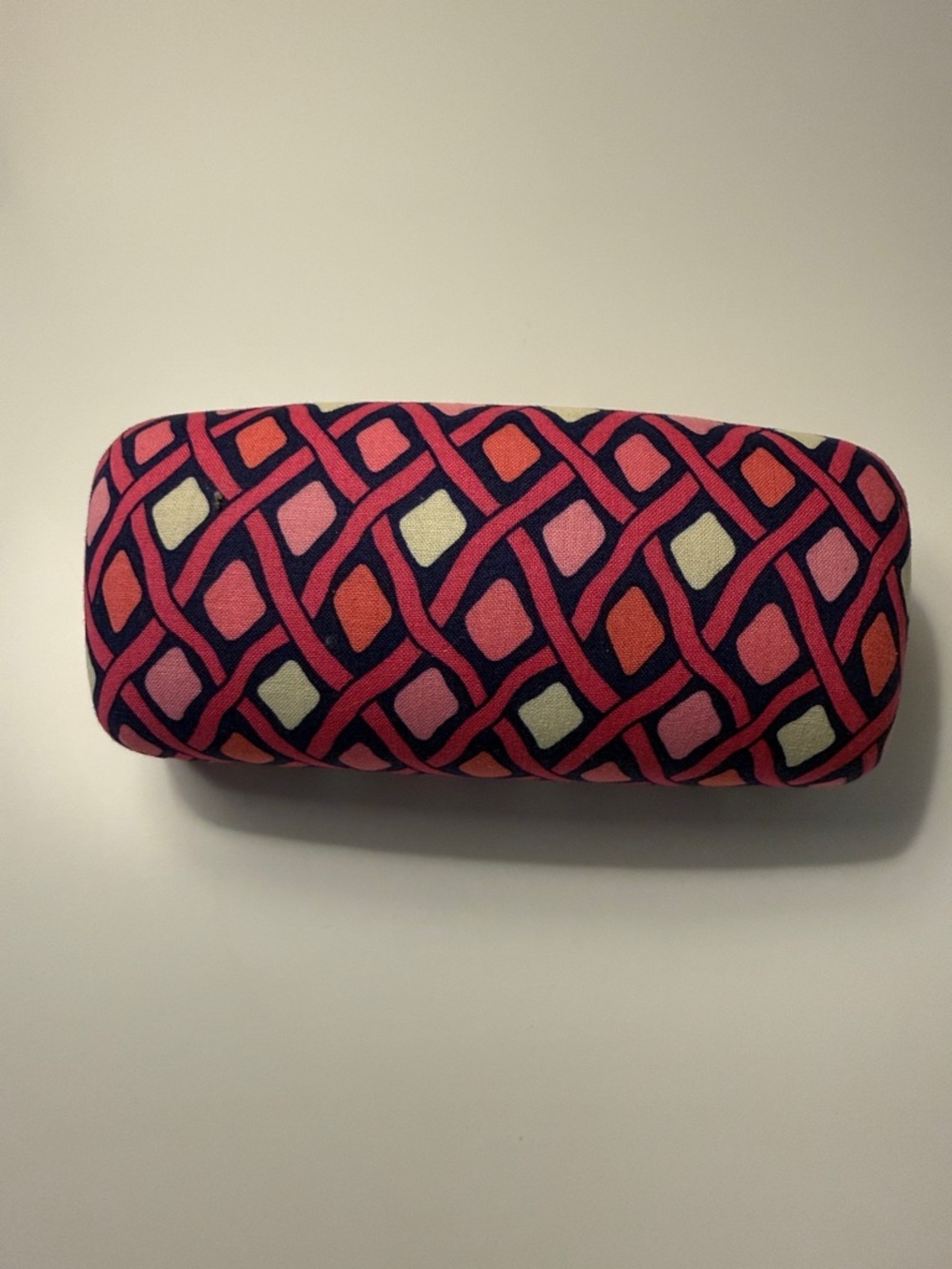 Vera Bradley Pink, Navy & Cream Patterned  Eyeglass Case